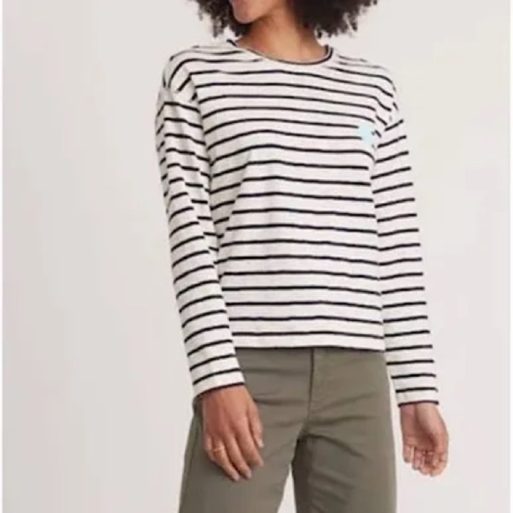 EUC Marine Layer Phoebe Striped Tee Medium
